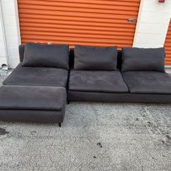 Modern Grey Cloud Sectional Couch
