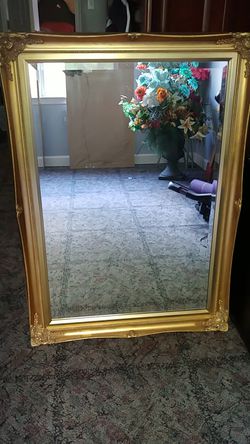 Elegant antique oversized mirror, great for formal areas!