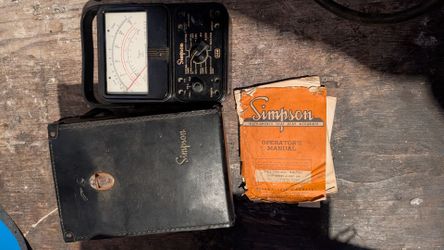 Vintage Simpson 260 series 6 multimeter with case and manual