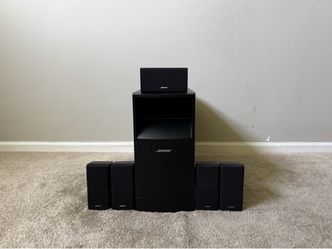 Bose Acoustimass 10 IV 5.1 Home Theater Surround Speaker System Subwoofer 5 Double Cube Speakers