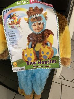 Blue monster costume