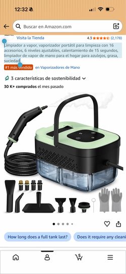 Steam cleaner, portable cleaning steamer