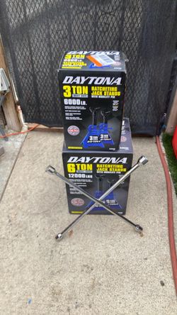 Daytona 3-Ton and 6-Ton Ratcheting Jack Stands
