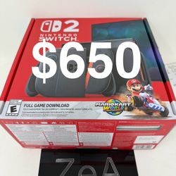 Nintendo Switch 2 Bundle Mario Kart 1 Year NSO 