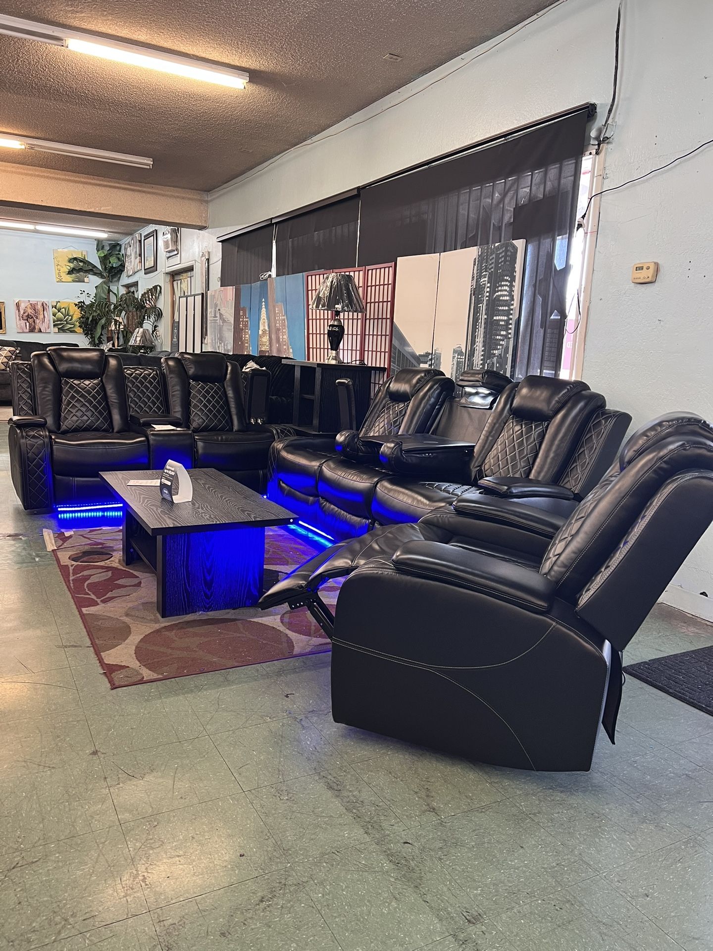 🥳Hot Deal🥳Brand New 3pc Power Reclining Sofa, Power Reclining Loveseat And Recliner Chair $1999, Finance Available, Delivery Available
