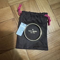 Kate Spade Bangle Gold/White Brand New With Tag - One Size