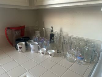 Free kitchen glasses mugs vases brita