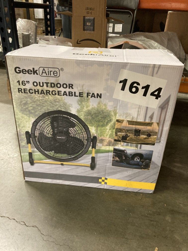 Costco - Rechargeable Outdoor High Velocity Fan with Extra Battery Pack - Retail $99