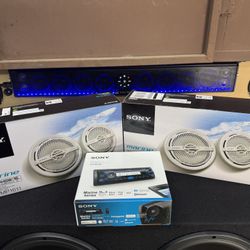 Sony Marine Series, Multimedia Player And Four Speakers