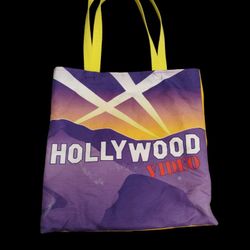 Hollywood Video: tote bag 12"
12" tall. Canvas bag. Great shape. Normal wear