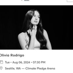2 OLIVIA RODRIGO TIX  Seattle Aug 6