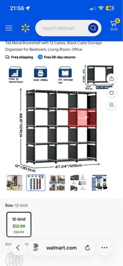 Black Storage Shelf