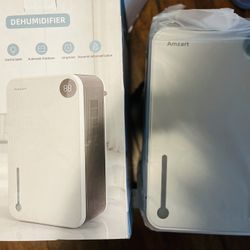 Dehumidifier, (1000 Sq.Ft), 98OZ Water Tank Dehumidifier for Basement with Drain Hose, Auto Shut Off Dehumidifiers with Timer, Smart Humidity Display,