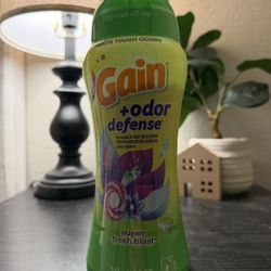 Gain Odor Defense In-Wash Laundry Scent Booster Beads - 12.2oz: Plastic Bottle, HE Formulation, Odor Control