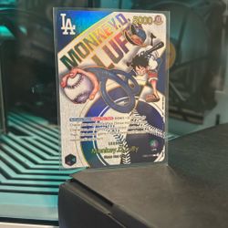 LA Dodgers Luffy One Piece Card (READ DESCRIPTION)