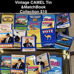 Vintage Camel Matchbook Collection N Tin NEW