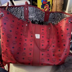 MCM large bag Including Small Red Pouch 