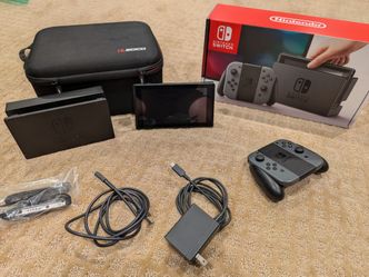 Nintendo Switch with carrying case