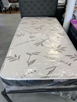 Twin size bamboo mattress