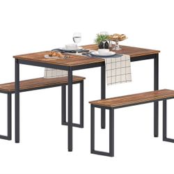 Wooden Rectangular Dinning Table 