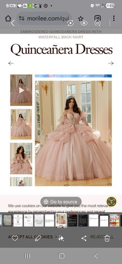 Morilee quinceanera blush pink dress