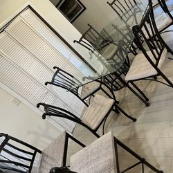 Kitchen Table With 6 Chairs And 2 Island High Bar Chairs 