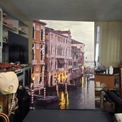 Large Venice Italy 🇮🇹 Grand Canal Canvas Wall Art 27.5"H x 19.5"W