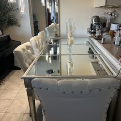  Glass Mirror Table
