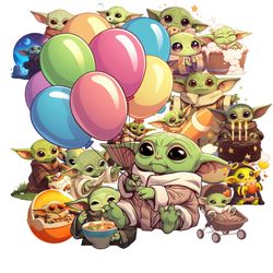 Baby Yoda Grogu Stickers