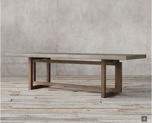 Restoration Hardware dining table 9' long