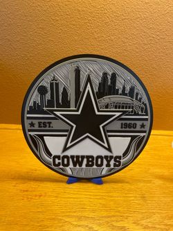 Dallas Cowboys Est. 1960 Decorative Round Plaque