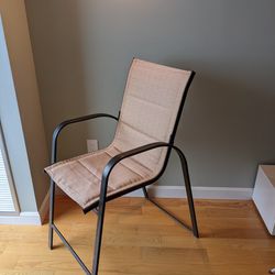 Patio Chair - Tall Metal Lounge Chair
