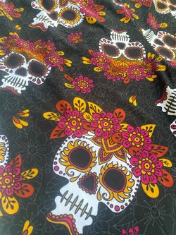 New Women’s Dia De Los Muertos Skull Leggings/ Pants 4X