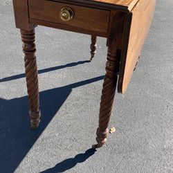 Vintage Table With One Drop Leaf