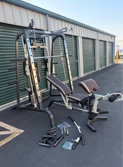 Smith machine and bench