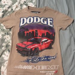 Men’s Small Beige Dodge Graphic T-Shirt