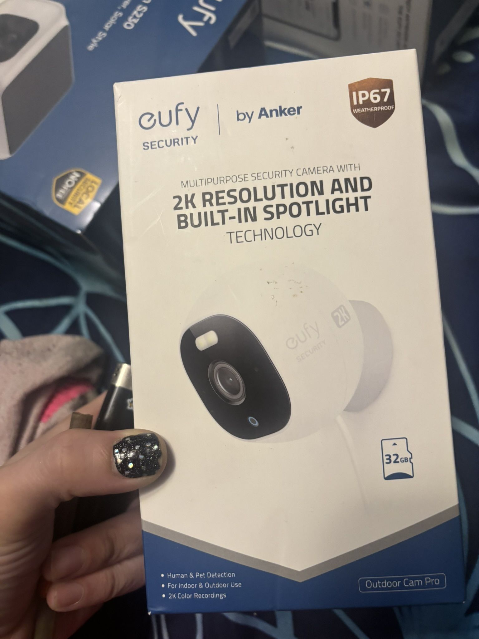 EUFY by ANKER 2K built in spot light security camera BRAND NEW NEVER BEEN OPENED!  