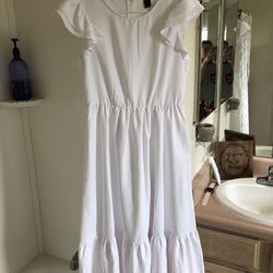 White Women’s Dress 
