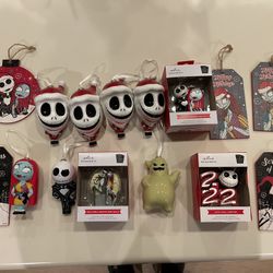 Nightmare Before Christmas Ornaments Lot