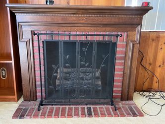 Faux fireplace with working faux fire!