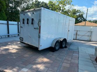 trailer 14 ft long 79 inches high with spare tires . serious inquiries only please inbox me. location pickup good homes rd off hiawassee