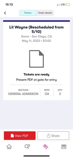 LIL WAYNE TICKETS 2