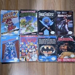 Nintendo Games In Boxes