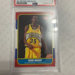 Kevin Durant Fleer Rookie 86 PSA 9 MINT