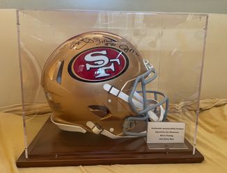 Joe Montana - Jerry Rice - Steve Young FULL SIZE Authentic Autograph Riddell Replica Helmet Fanatics