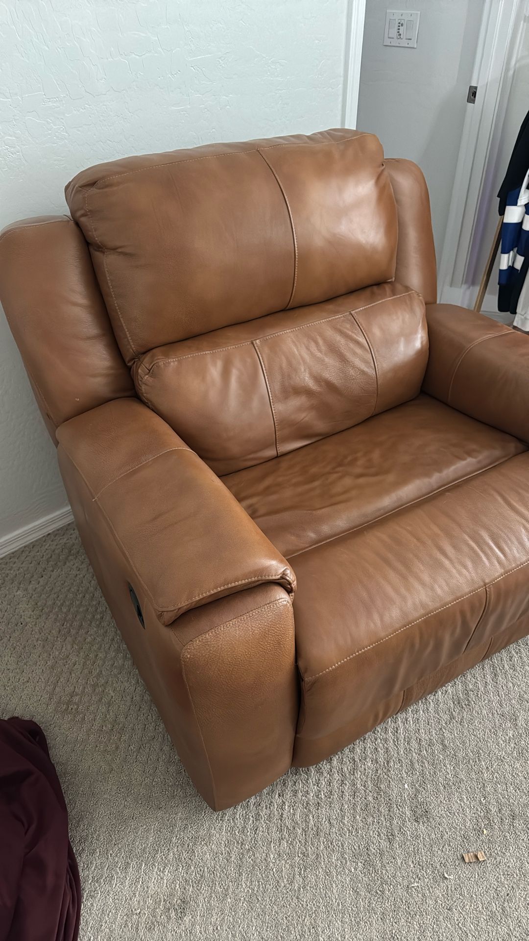 Brown Leather Recliner