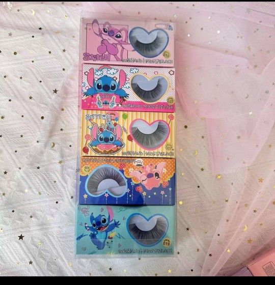 Hello Kitty And Stitch Eyelashes