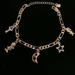 Mom Kids Bracelet The Sun and the Moon (14k Gold Plated)
