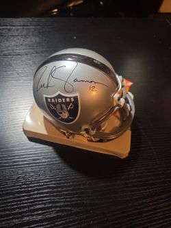 Raiders Mini Helmet (Signed By Rich Gannon)