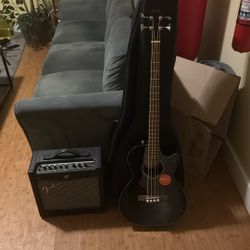 Fender 4 String Acoustic Electric Bass Guitar